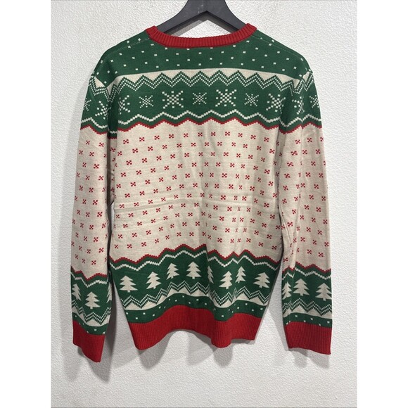 Buddy The Elf men’s M ugly Christmas sweater Raised By Elves ! - Picture 4 of 8